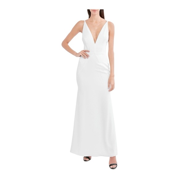 AQUA SLEEVELESS GOWN - Picture 3 of 3